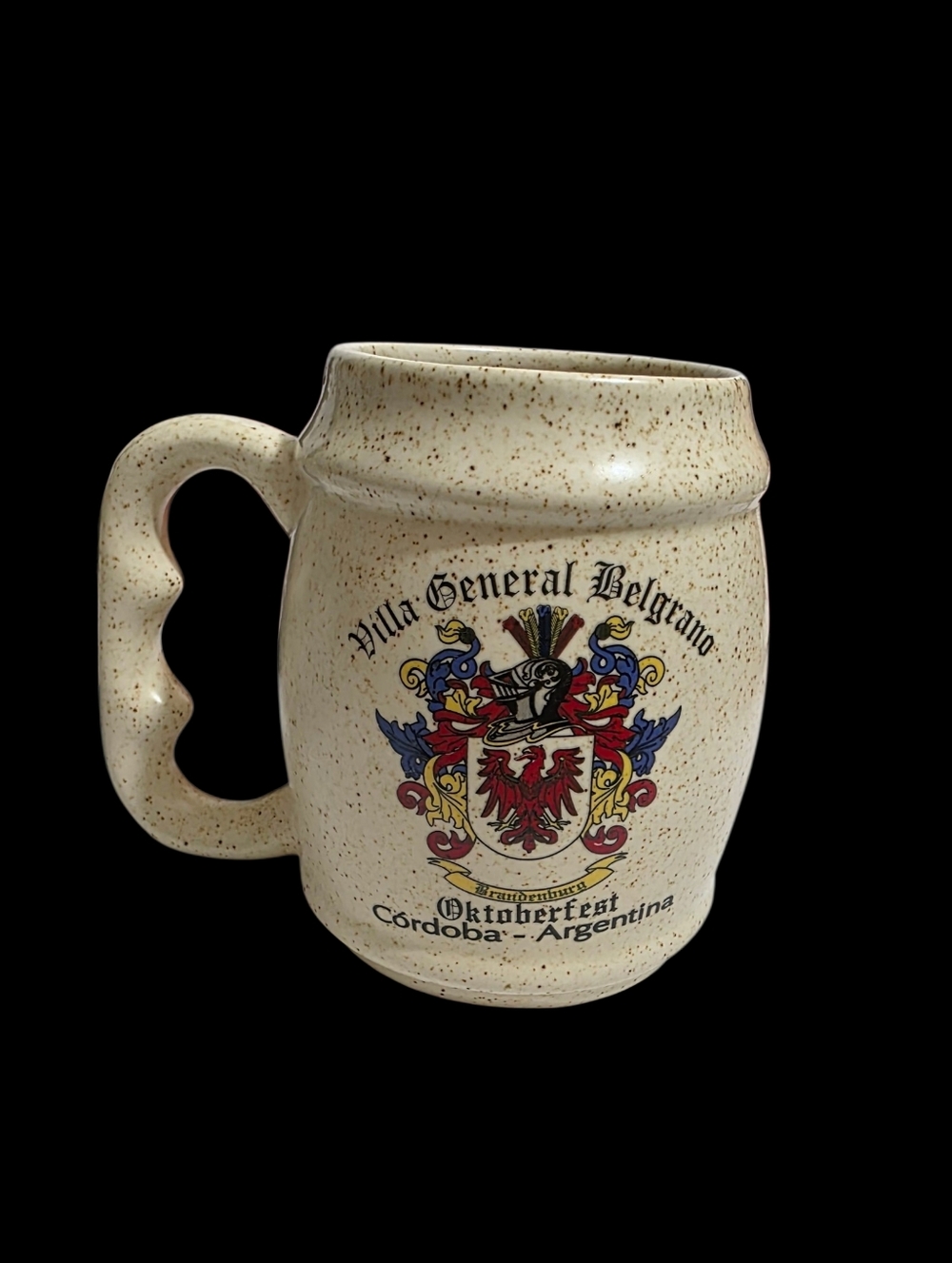 ceramic beer stein Oktoberfest festival  in Villa General Belgrano, Argentina